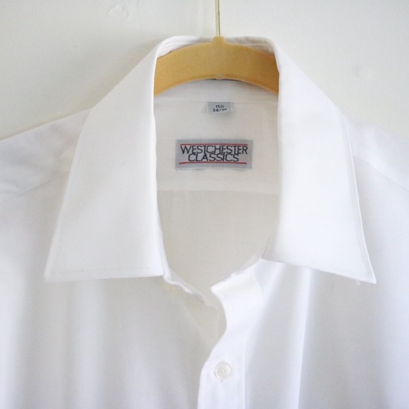 White Button Up Dress Shirt - Picture 6 of 7